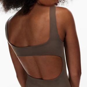 ARITZIA BABATON Black Contour Body Cut-out Bodysuit (S)